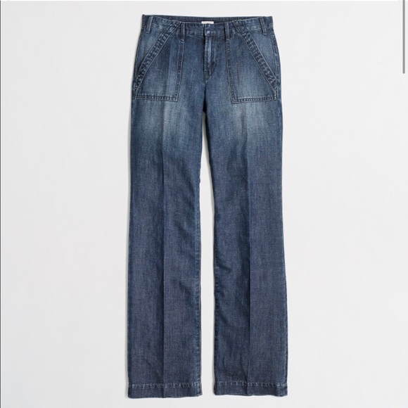 J. Crew Pants - J. Crew | Wide Leg Denim Trousers